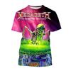 Megadeth 3D Printed T-Shirts Fashion Rock Band Men's Casual T-shirt Summer Men Women Punk Funny Hip Pop Short Sleeve Kids