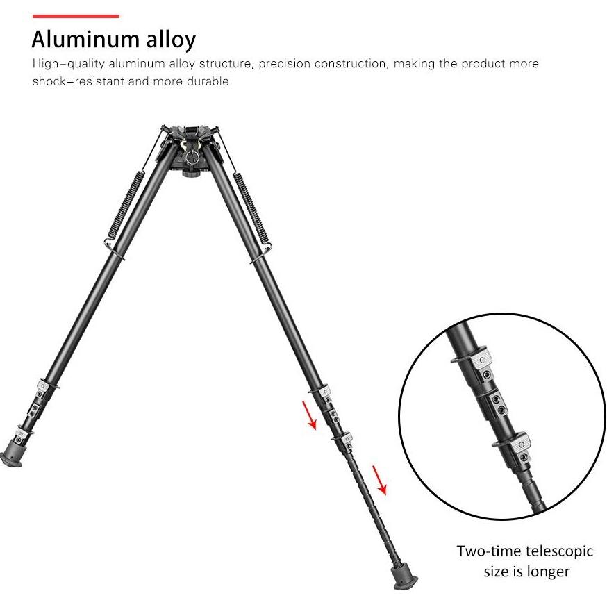 15-27'' выдвижная сошка Harris Style с поворотным механизмом наклона и рычагом Podloc для охоты