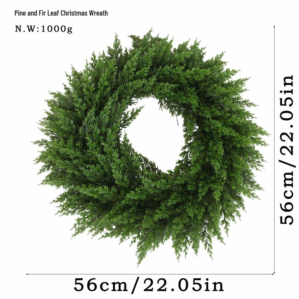 2025 Christmas Soft Touch Cypress & Pine Needle Vines for Wall or Door Decoration