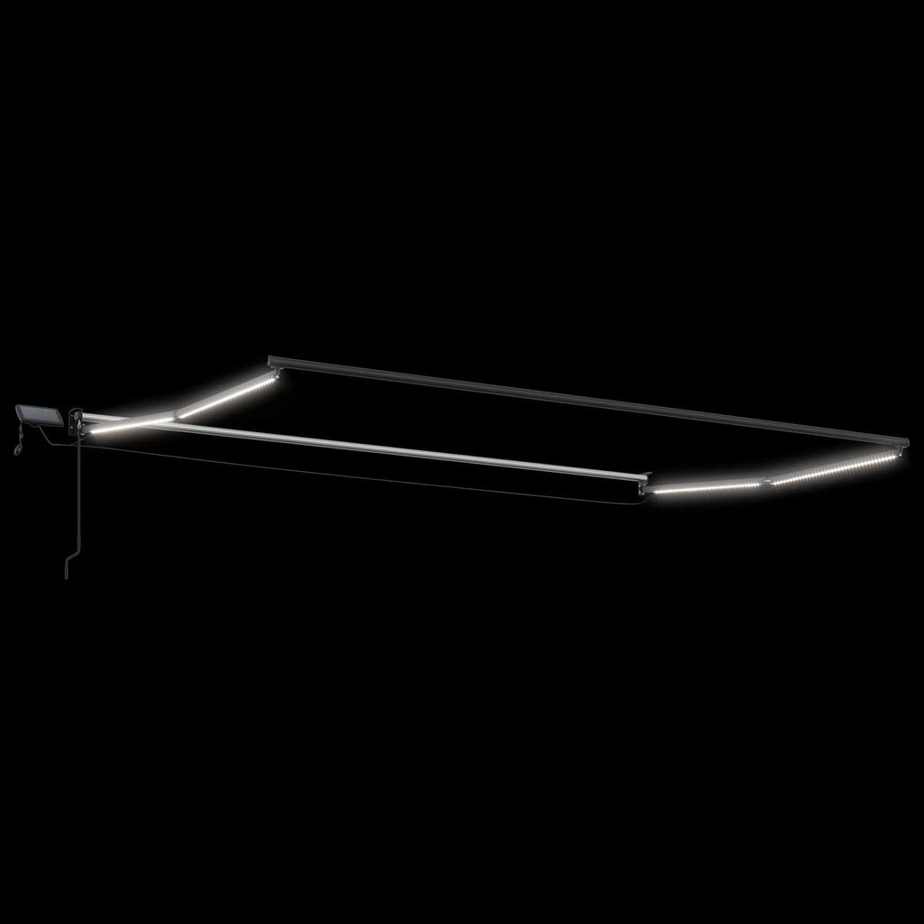 Manual Articulated Arm Awning with LEDs 4.5 * 3 m