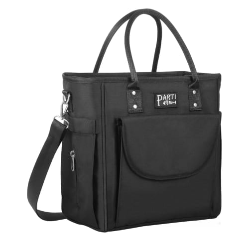 PARTI FISH Soft Cooler Bag, 12L Medium Capacity, Eco-Friendly, Stylish Lunch Bag, Shopping Bag, Tote or Shoulder Bag, Lightweight, Strong Cooling Powe
