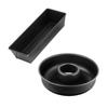 Набор форм для кексов и форма для саварена - ZENKER - Black Metallic - 30,5 x 11,5 см и 28 см