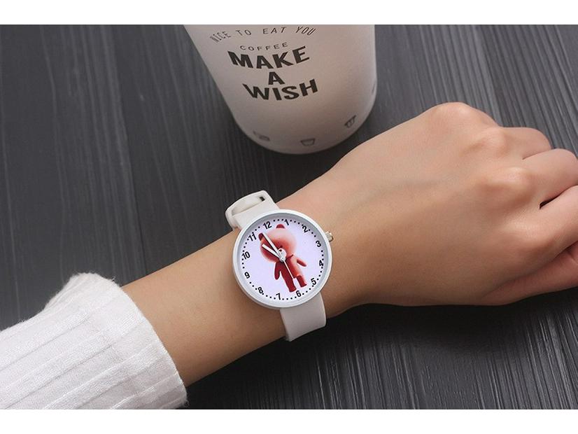 Мятно-зеленые простые повседневные часы в корейском стиле для женщин