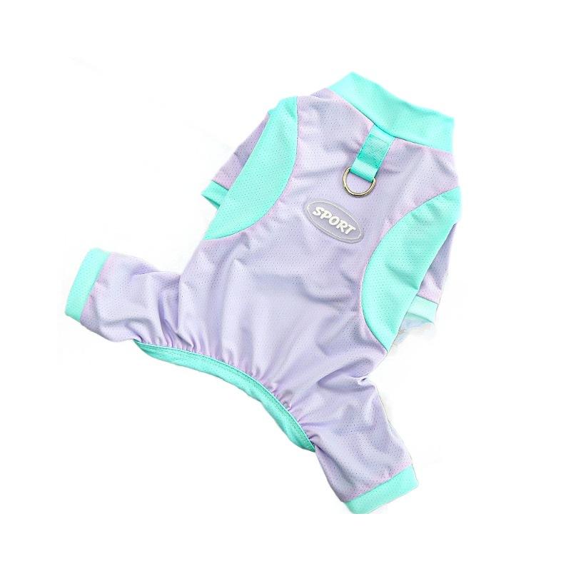 Кошка Все включено Четырехногие Весна и Лето Принадлежности для крупных собак, Кошачий жилет из ледяного шелка, Солнцезащитная одежда для собак, Одежда для питомцев