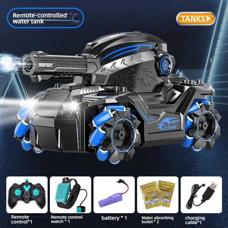 Children's Gesture Sensing Stunt Remote Control Car, Water Bomb Launching, Drifting Four-wheel Drive Mecha, Water Bomb Remote Control Tank Car