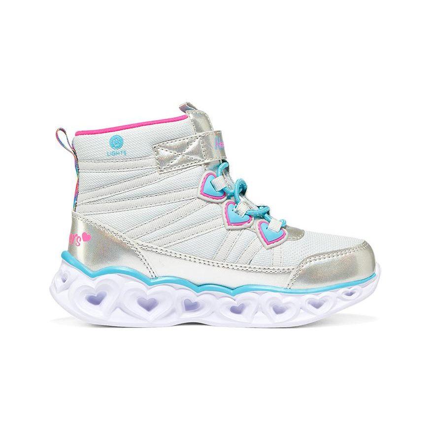 Skechers Износостойкие и ударопрочные детские повседневные кроссовки Серебристые Подростки 302668L-SMLT