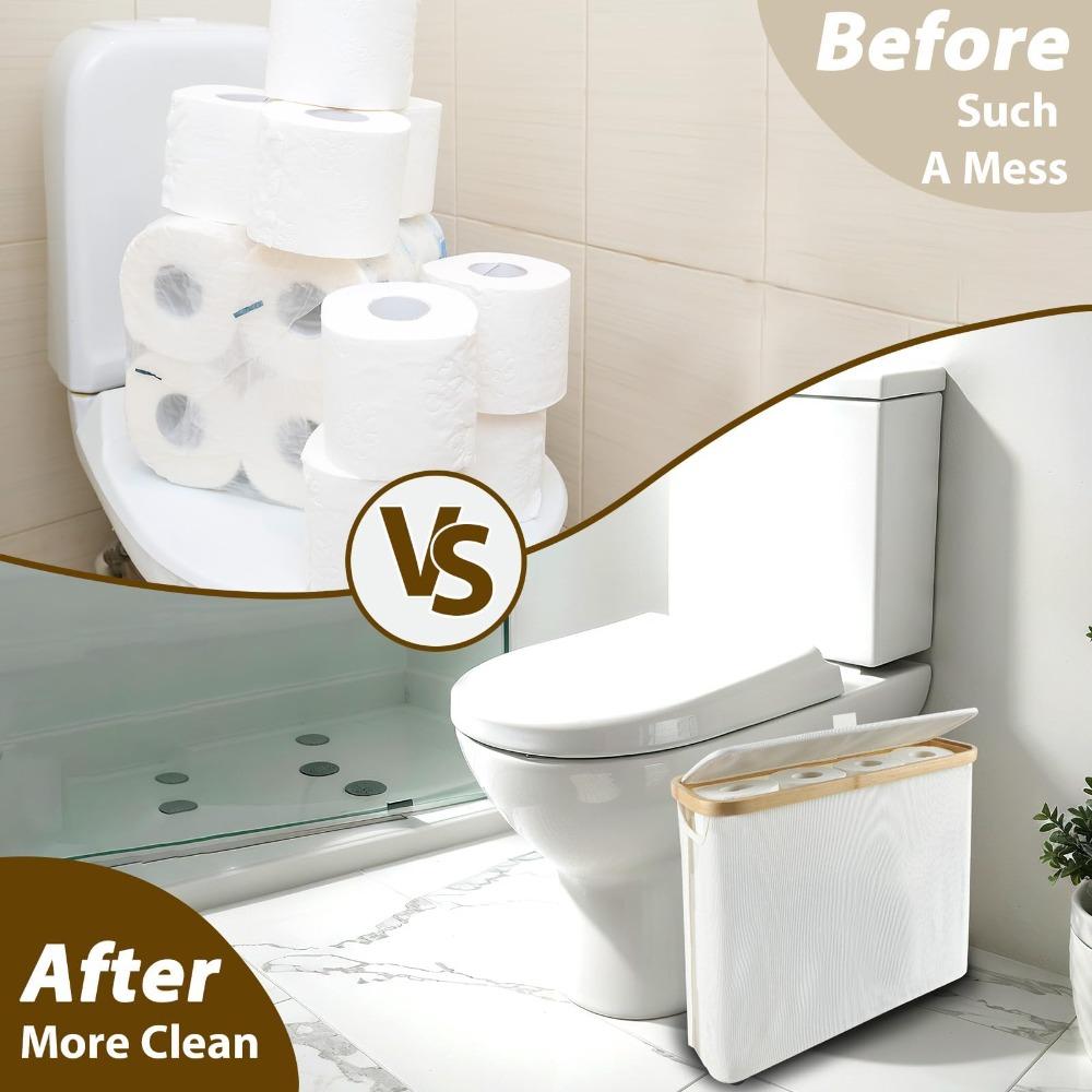 Multifunctional Toilet Paper Storage Cabinet Paper Towels Storage Box Holder Stand for Bathroom
