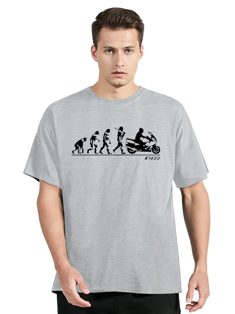 Летняя новинка, мужская футболка, эксклюзивная, забавная, хлопковая футболка Evolution, футболка большого размера, топы, футболки, уличная мужская одежда