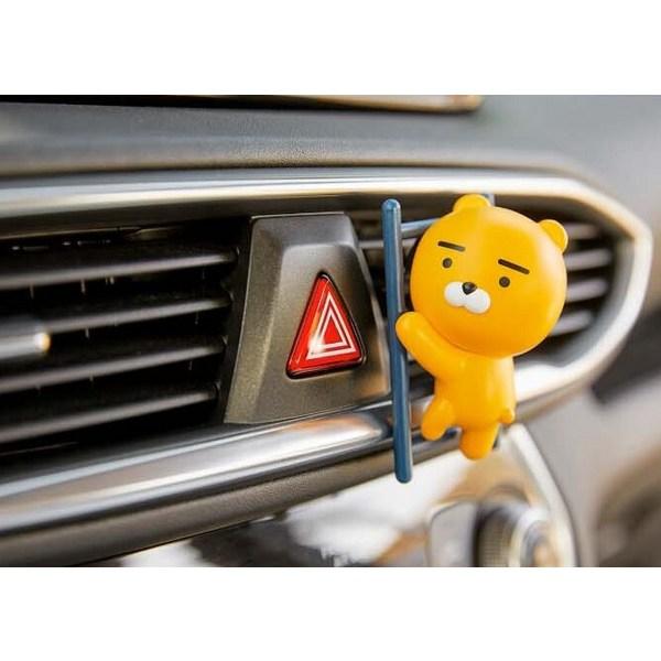 Kakao Friends Car Air Freshener Ladder Ryan, 1 Piece, Woody Citrus, Koreas Best Character