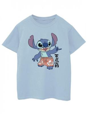 Шорты-бермуды Lilo & Stitch для девочек, хлопковая футболка