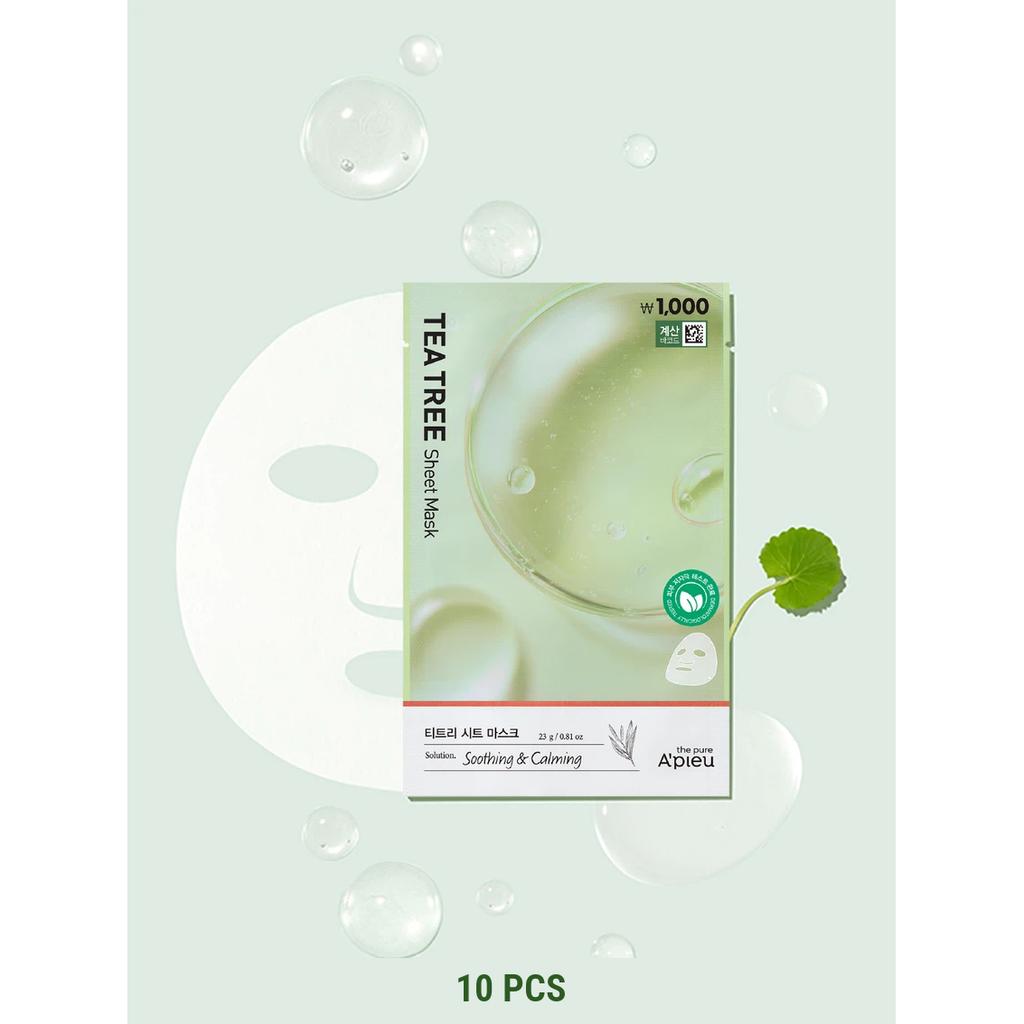 [DAISO] A'PIEU The Pure Tea Tree Sheet Mask 23 g