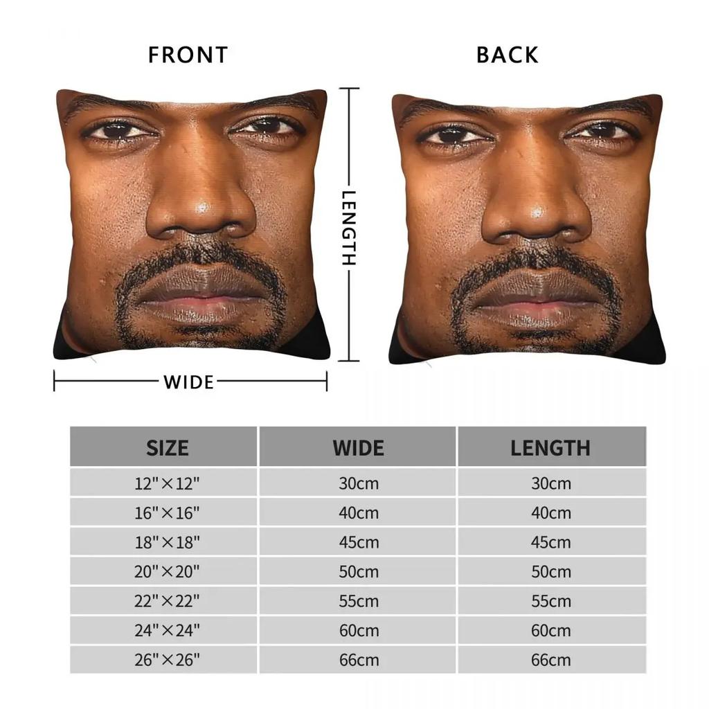 Kanye West Meme Pillow Cases Cushion Cover Awesome Polyester Decorative Pillowcover for Sofa 40x40cm