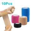 10 Rolls Athletic Wrap Tape Self Adhesive Elastic Bandage Elastoplast Sports Protector Knee Finger Shoulder Tattoo Accessories