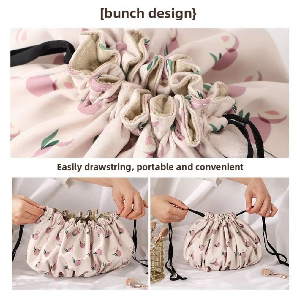 Drawstring Drawstring Makeup Bag Large Capacity Women's Wash Bag Convenient Cosmetic Bag  Daily Use