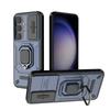Защитный чехол-броня со шторкой для камеры для Samsung Galaxy S23 Plus Ultra, бамперы военного класса, чехол с кольцом