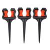 3PCS Black Hose Guide Stake ABS Water Pipe Positioning Holder Roller  Plant Area Watering