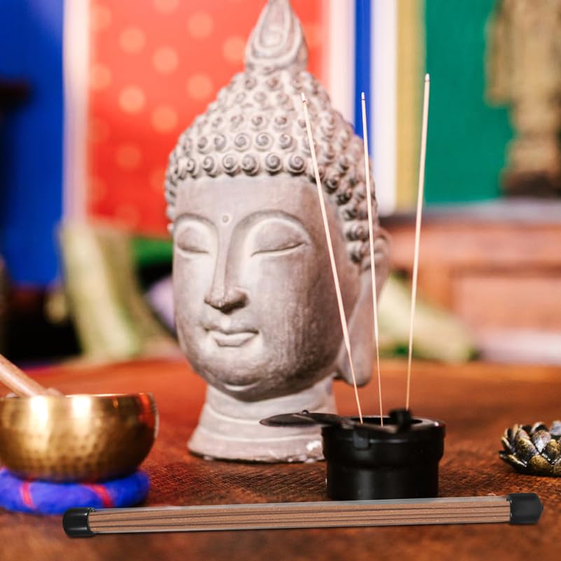 Подставка для благовоний TOPPERFUN, кейс из 12 штук, прозрачная туба для посещений могил, буддийских алтарей, портативные тубы для агарового дерева, только туба (23 x 1.2см10г)