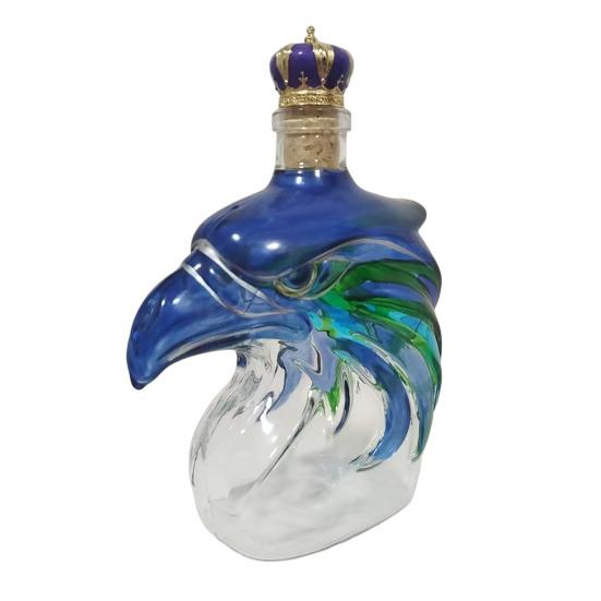 Стеклянный графин для виски в форме головы орла Декоративная бутылка для виски Прозрачная Уникальный подарок для коллекционеров виски, вина, коктейлей Подарок для бара Дисплей для бара Подарки для фанатов