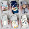 Задняя крышка для Samsung A55 Xcover 7 A34 A05S S24 Ultra A15 S23 FE чехол для телефона милый медведь кот мультяшный узор супер противоударный мягкий прозрачный чехол для Galaxy