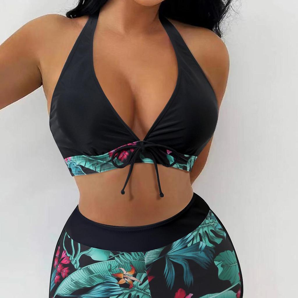 Европейский и американский купальник бикини без спинки для похудения