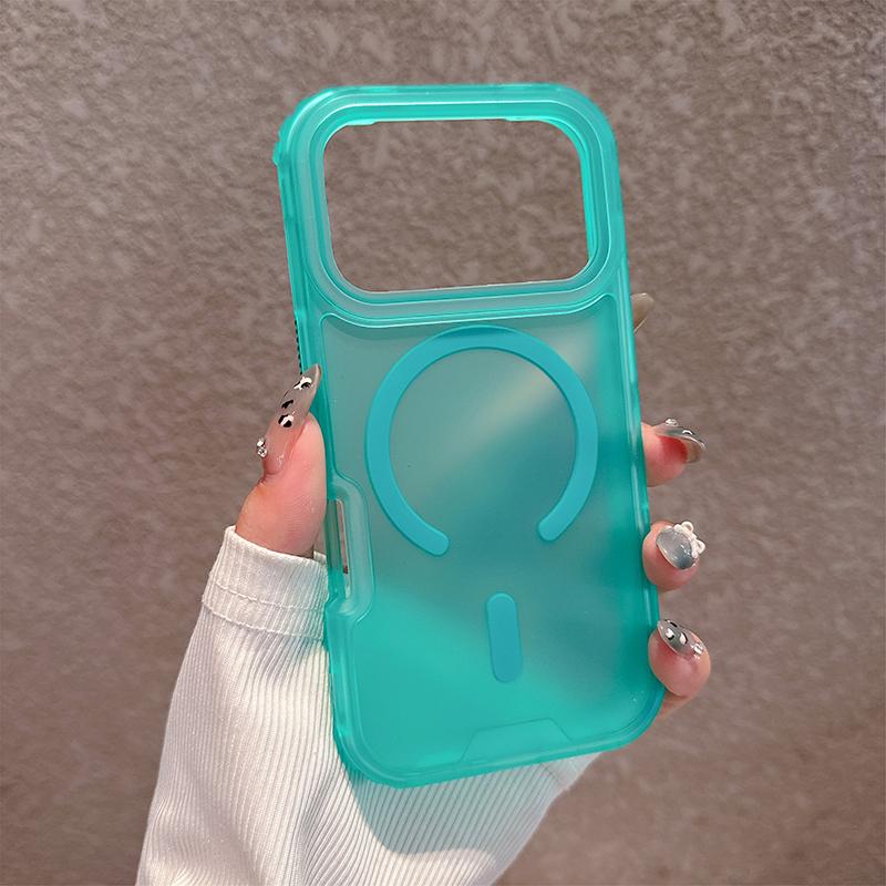 Matte Candy Magnetic Wireless Charging Transparent Case For iPhone 17 Air 17 Pro Max For Magsafe Shockproof 3 in 1 Armor Cover