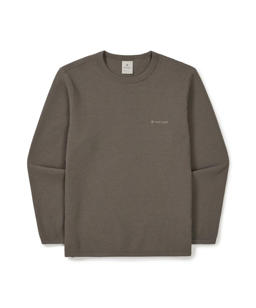 SNOWPEAK APPAREL Delta Peak Waffle Sweatshirt (S25Fmtht16) Dark Khaki