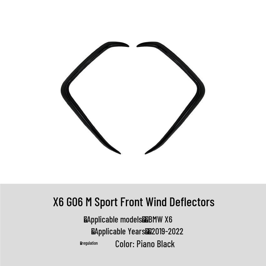 Комплект для внешней модификации BMW X6 G06 Sport 2019+: Передний сплиттер, Дефлектор, Заднее антикрыло, Пороги.