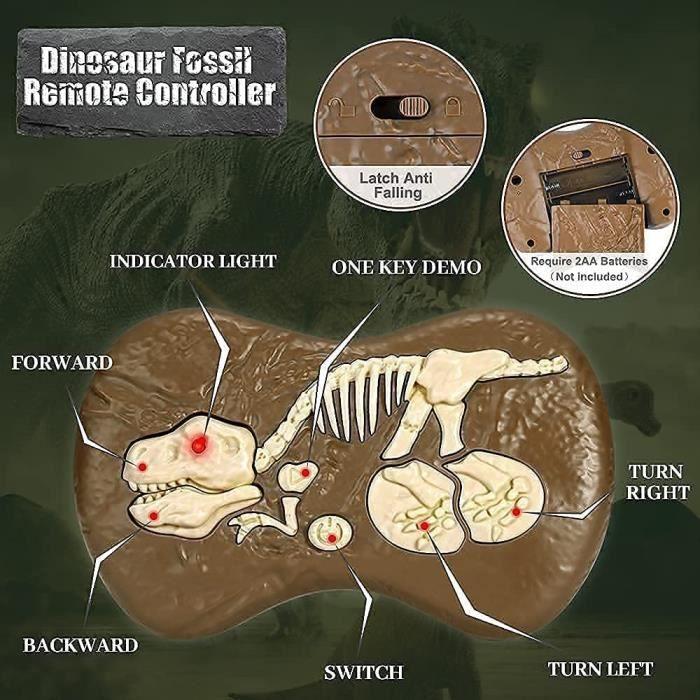 2.4G sans Fil Cinq Voies Télécommande Grand DinosaureSimulation Rechargeable Sans Fil RC Velociraptor