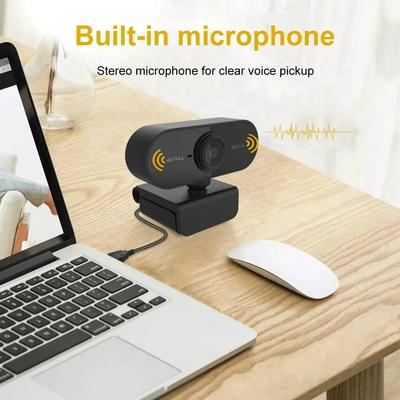 1080P HD USB Компьютерная камера со встроенным микрофоном, штатив для работы, видеоконференций, использования в веб-сети