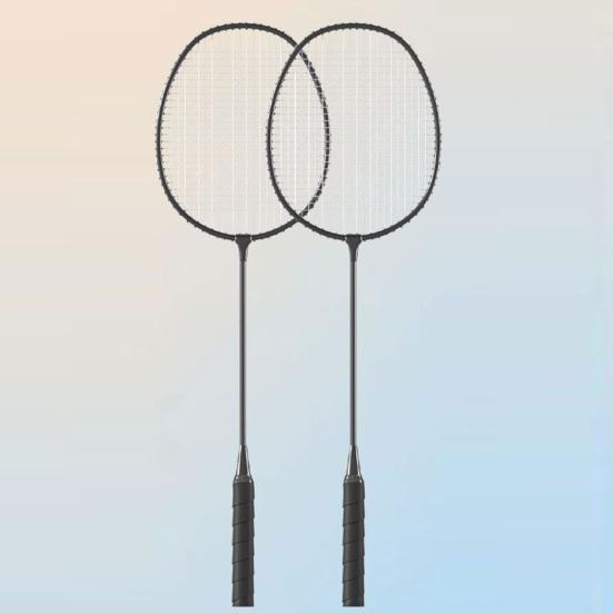 1 комплект ракеток для бадминтона, набор для взрослых, ракетка для бадминтона из сплава на 2 игрока с нескользящими ручками, профессиональное сменное оборудование для тренировок по бадминтону