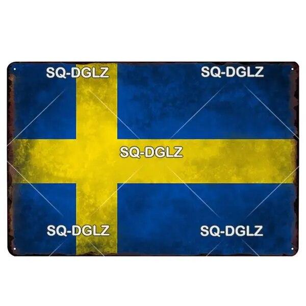 [SQ-DGLZ] Italy Flag Metal Sign Vintage Plaque Tin Sign Wall Decor For Bar Pub Metal Crafts Retro Travel Poster