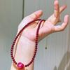 Высококачественное новое красное ожерелье Ankora из жемчуга Шицзя и натурального сердолика, цепочка на ключицу