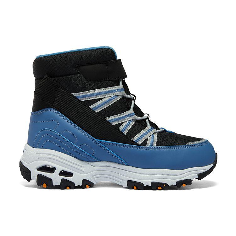 Skechers Липучка Удобные Универсальные Амортизирующие Высокие Уличные Ботинки Детская Обувь Светло-Синий 660092L-BKLB