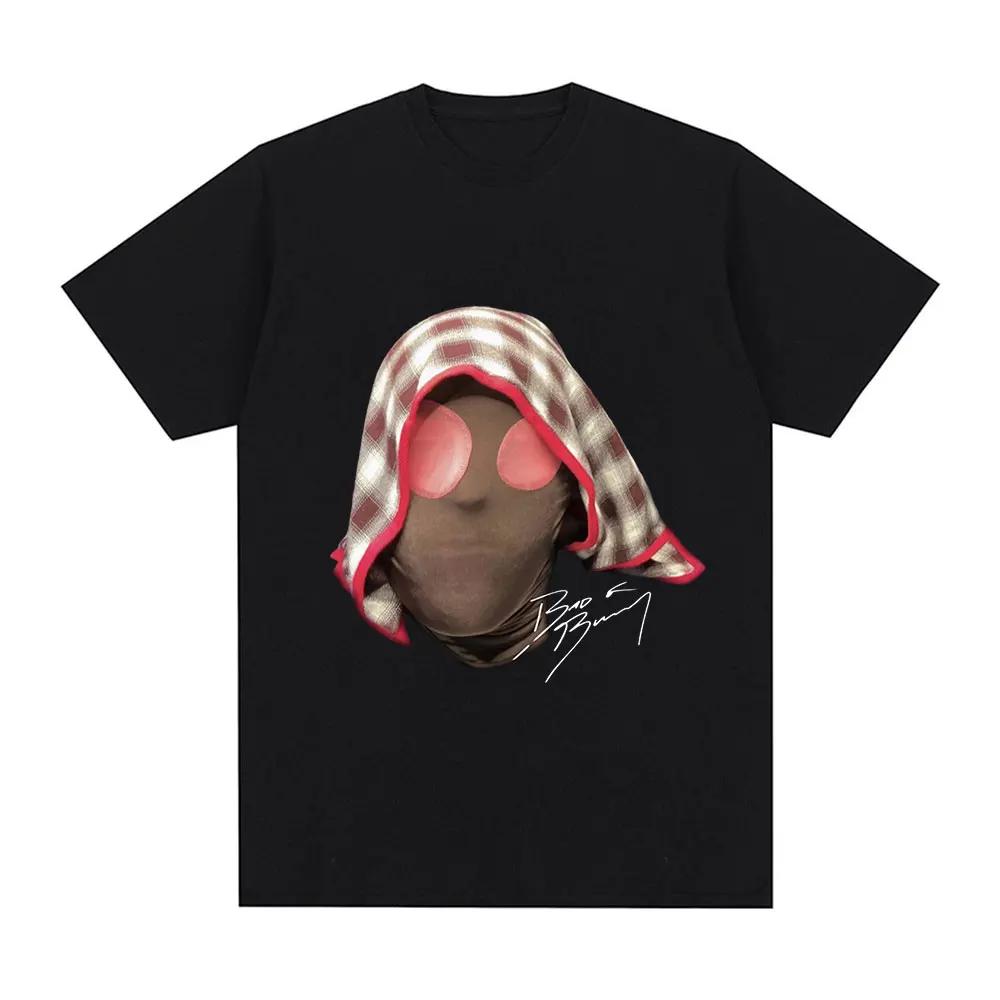 Rapper Bad Bunny Nadie Sabe Lo Que Va A Pasar Mañana Album Graphic T Shirt Cotton Short Sleeve Oversized T-shirts Tops Unisex