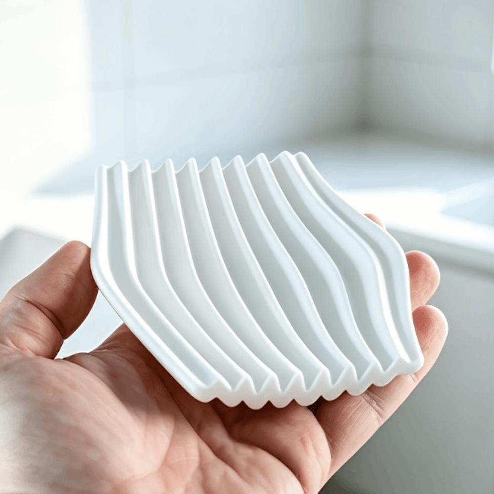 Drain Design Soap Dish 3D Printed Soap Holder Soap Organizer Drying Soap Container Wash Basin
