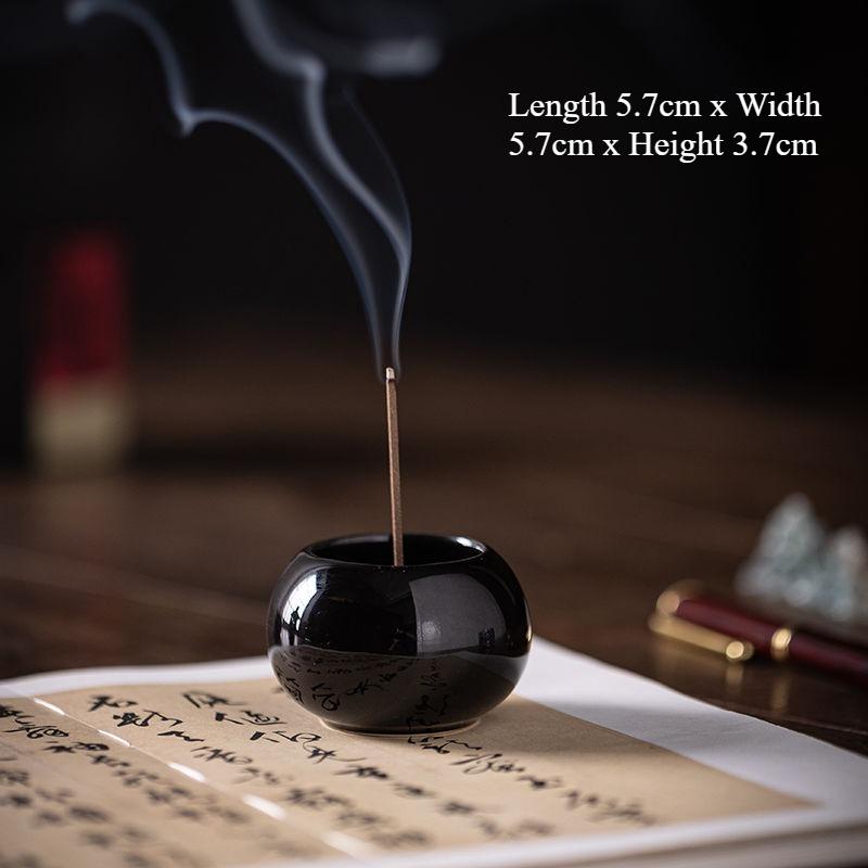 Маленькая керамическая подставка для благовоний-палочек, красочные медитативные украшения, держатель для сандаловых благовоний, печь для благовоний для чайной церемонии