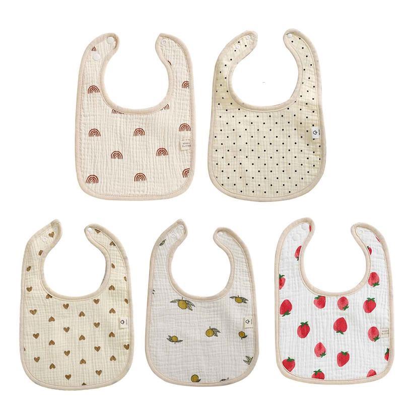 Нагрудники для новорожденных мальчиков и девочек с 6-слойным абсорбирующим нагрудником для прорезывания зубов, нагрудник для кормления, мягкий хлопок, ткань для отрыжки, хлопковые нагрудники BAR
