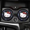 2pcs Kawaii Sanrio Hello Kitty Car Coaster,Cute Cartoon Non-slip Heat ulation Coasters, Cup Pads Mat, Cup Holder Decoration