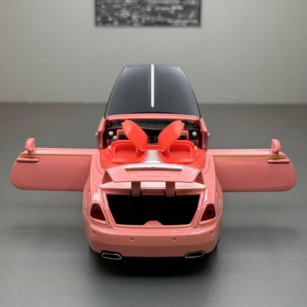 1/32 Rolls Royce Dawn Alloy Car Diecast Metal Model Sound & Light Toy Collect Display Ornament Home Decoration Gift for Children