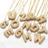 26 English Letter Necklace Copper Gold Plated With Zirconium Balloon Letter Pendant Collarbone Chain Vl487