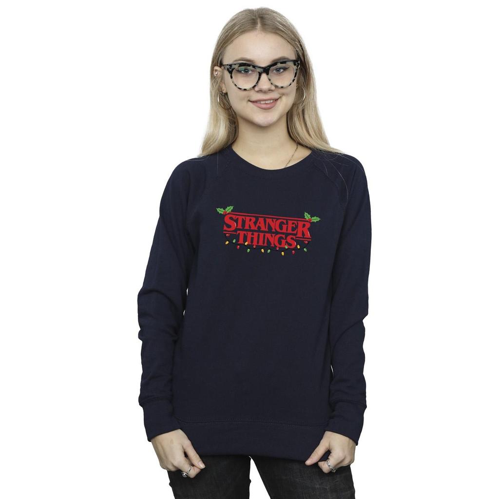 Netflix Womens/Ladies Stranger Things Christmas Lights Sweatshirt