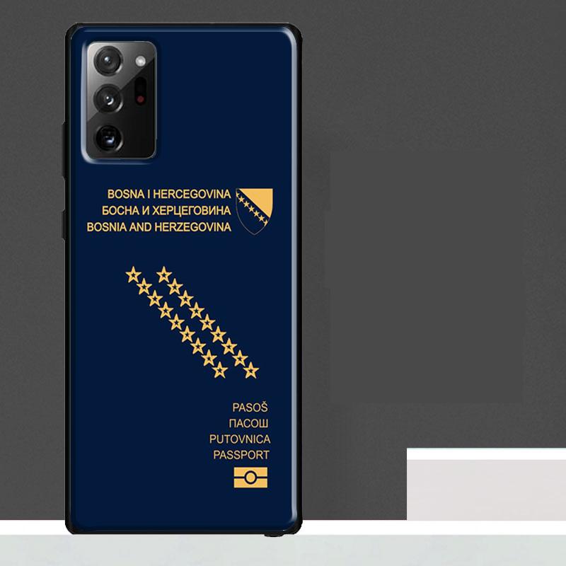 Bosnia and Herzegovina Passport Case For Samsung Galaxy S25 Ultra S23 S22 S21 S24 Ultra S9 S10 S20 Plus S24 FE Phone Cover