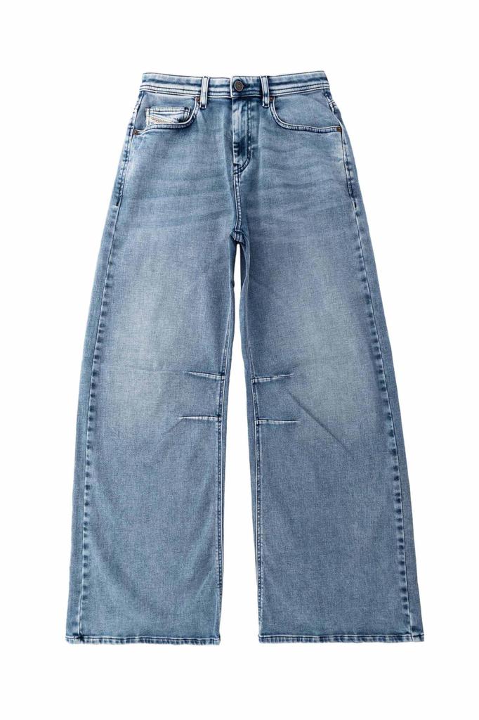 Diesel Women's Regular Loose Fit Pants, 2024 P-MIRT-NE, A18068R69ZU 01, Indigo Blue, Size 28