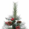 Artificial Christmas Tree Foldable with Pine Cones & Berries 120 cm