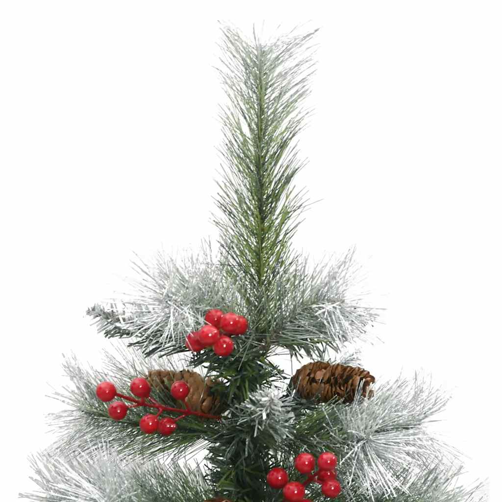 Artificial Christmas Tree Foldable with Pine Cones & Berries 120 cm