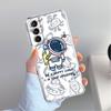 Прозрачный чехол 'Космонавт Вселенная' для Samsung Galaxy S22 S20 FE S21 S10 S9 Plus Note 20 Ultra 10 Lite Прозрачный корпус телефона
