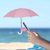 Mini Waterproof Phone Umbrella 1Pcs Anti-UV Sun Shade Clip On for Outdoor Live Streaming Selfie Camping Activities