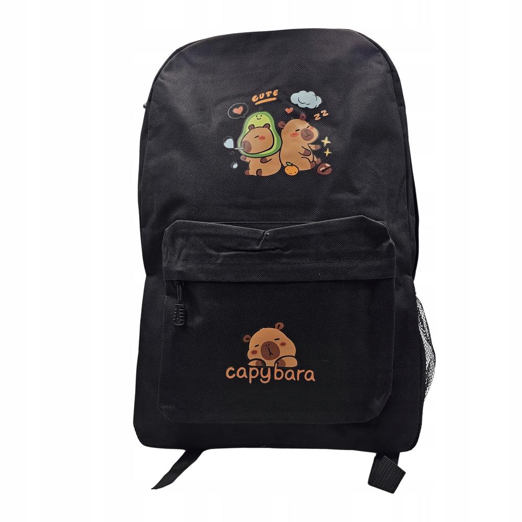 Kapybara Backpack School Roomy Satchel Set 3In1 Pencil Case Bag