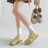 Retro White French Ballet Style Flat Bottom Shallow Mouth Single Shoes Women's Summer 2025 New Inner Height Increase Versatile Mary Jane Shoes