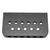 Musiclily 10.5mm String Pitch Hardtail Guitar Bridge for Strat/Telecaster Electric Guitars, Black